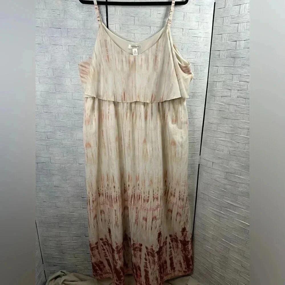 Motherhood Maternity Tie Dye Maxi soft, bohemian hippie, comfortable plus‎ size